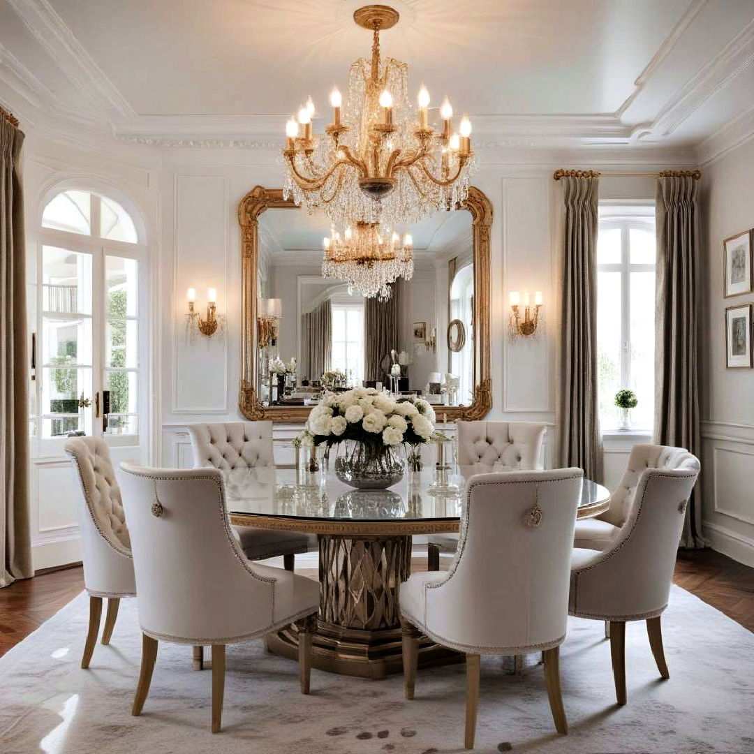 add a large ornate mirror