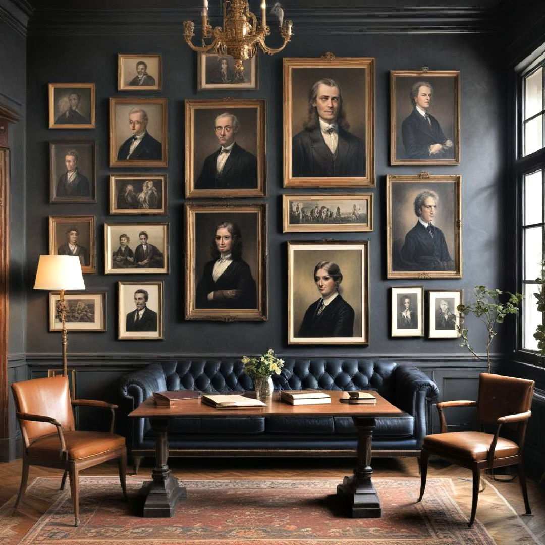 add vintage art and portraits