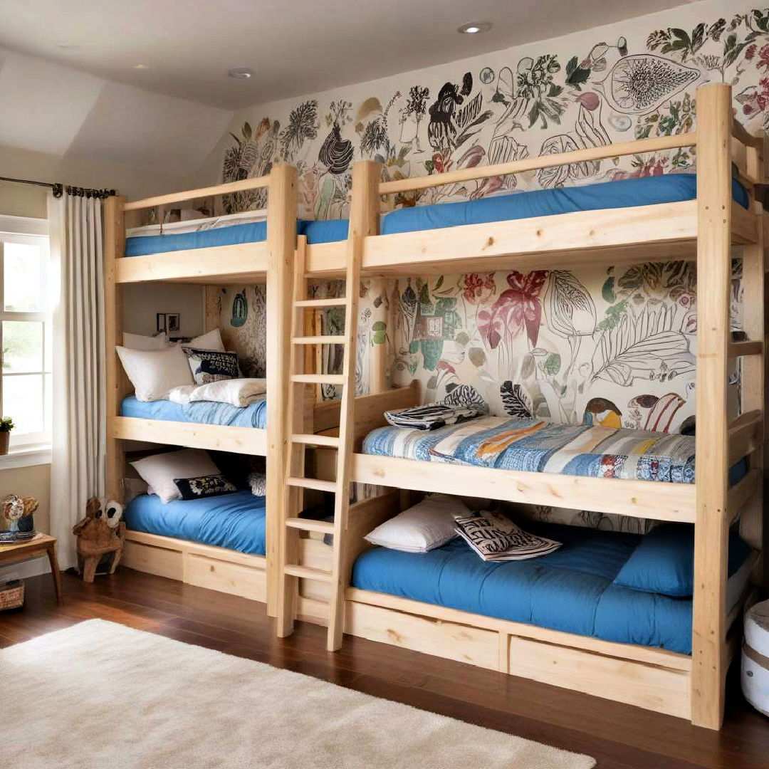 artistic retreat bunk room