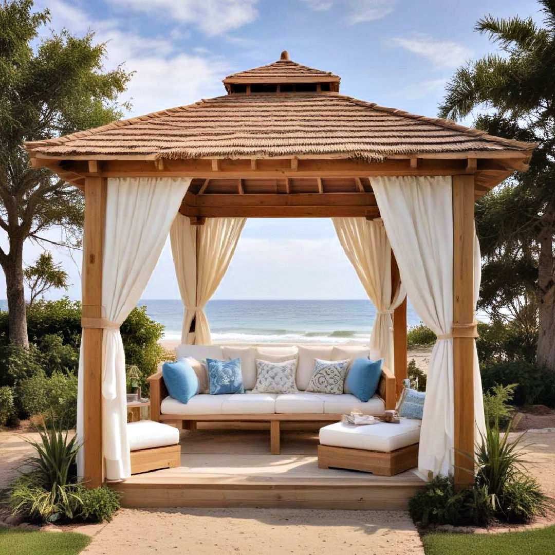 beach style cabana gazebo