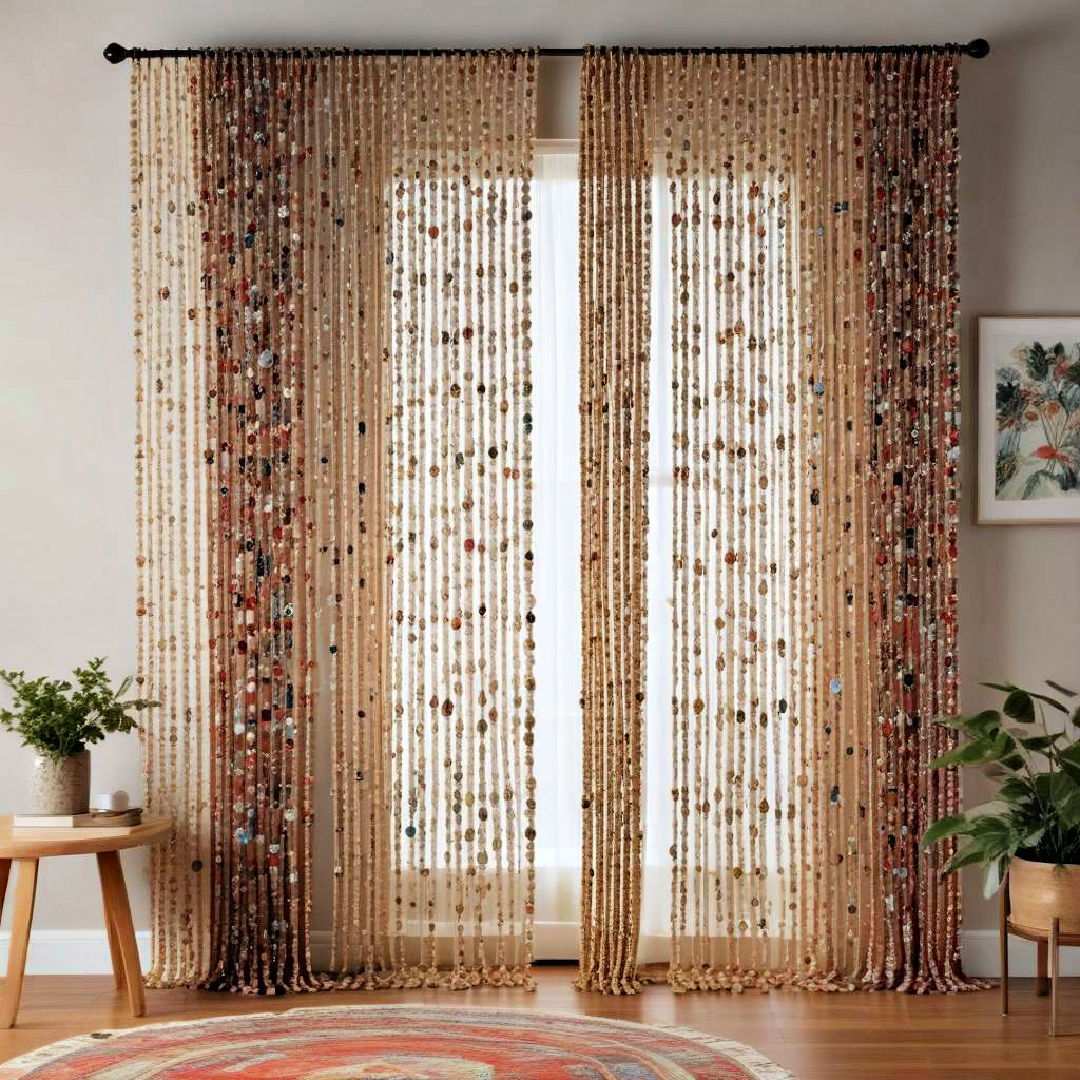 beaded curtains for a bohemian touch
