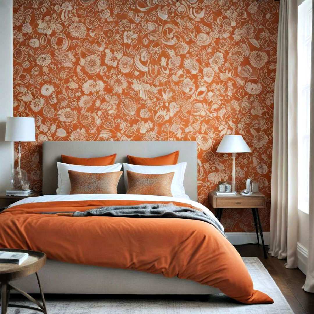 burnt orange wallpaper