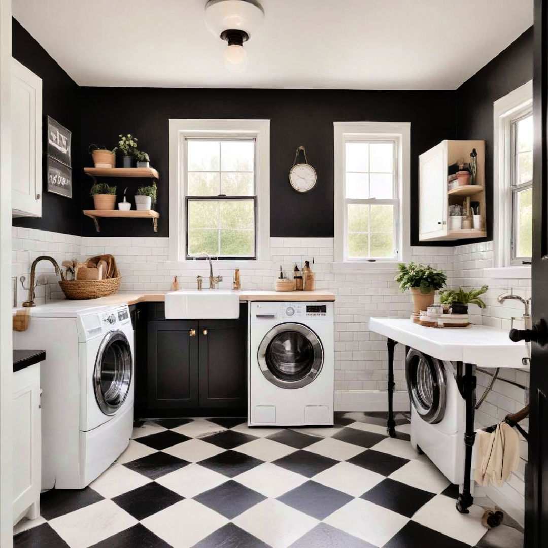 classic checkerboard floors