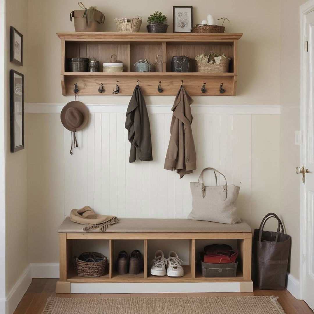 coat rack with bench