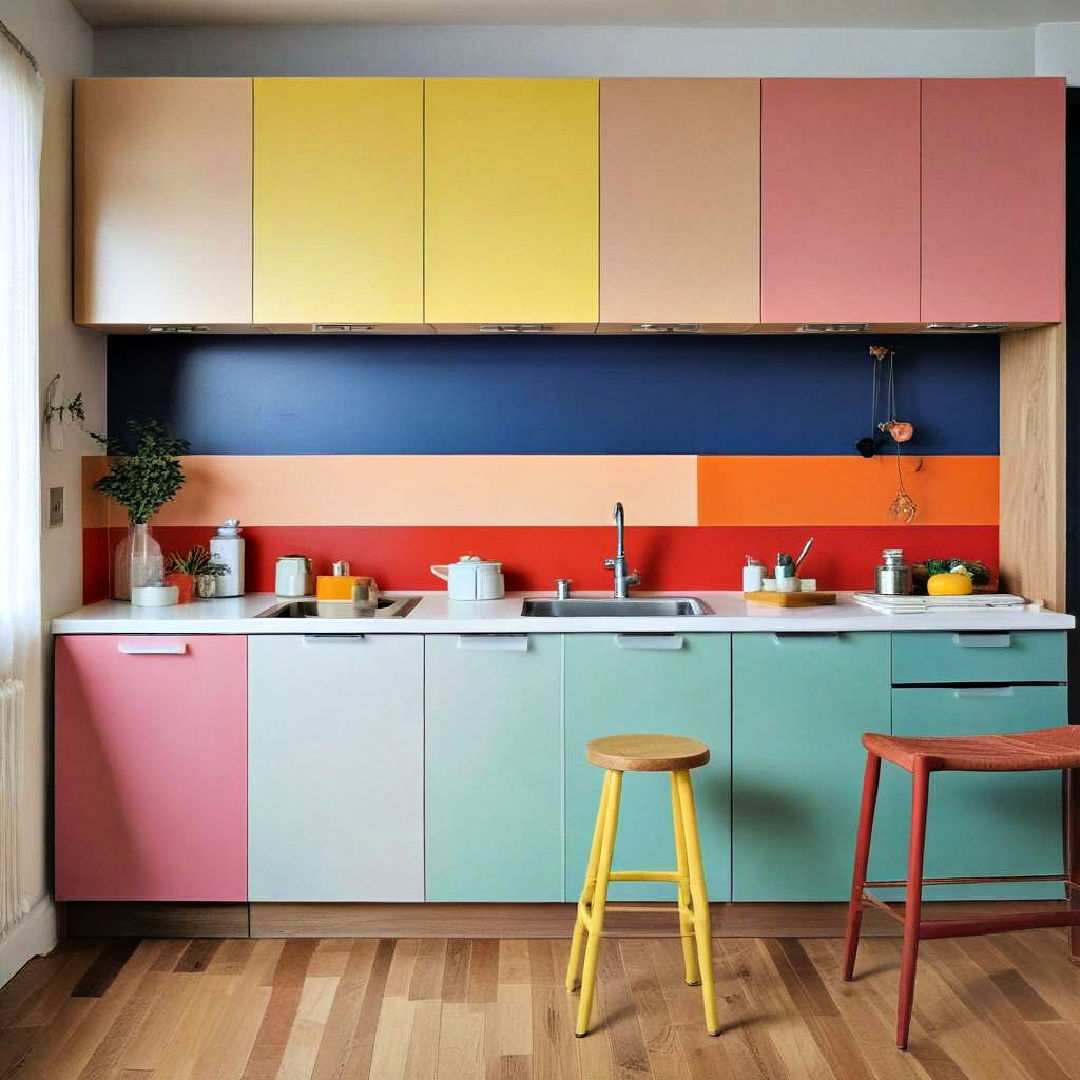 color blocking cabinets