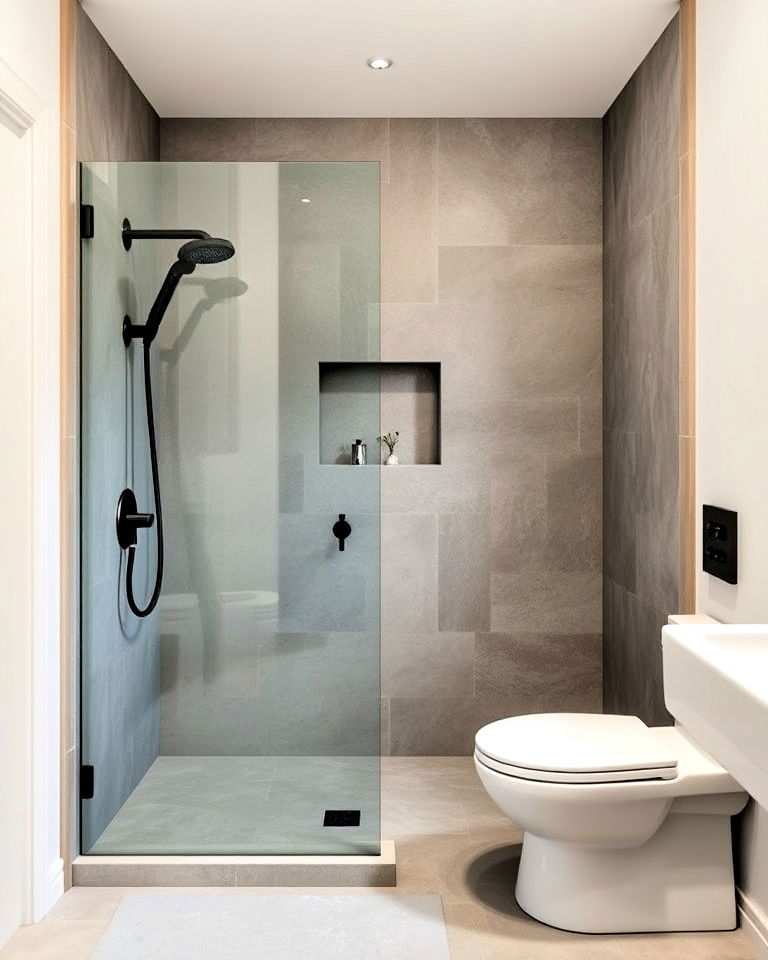 concrete shower surround