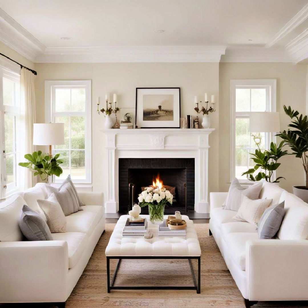 create symmetry with twin sofas