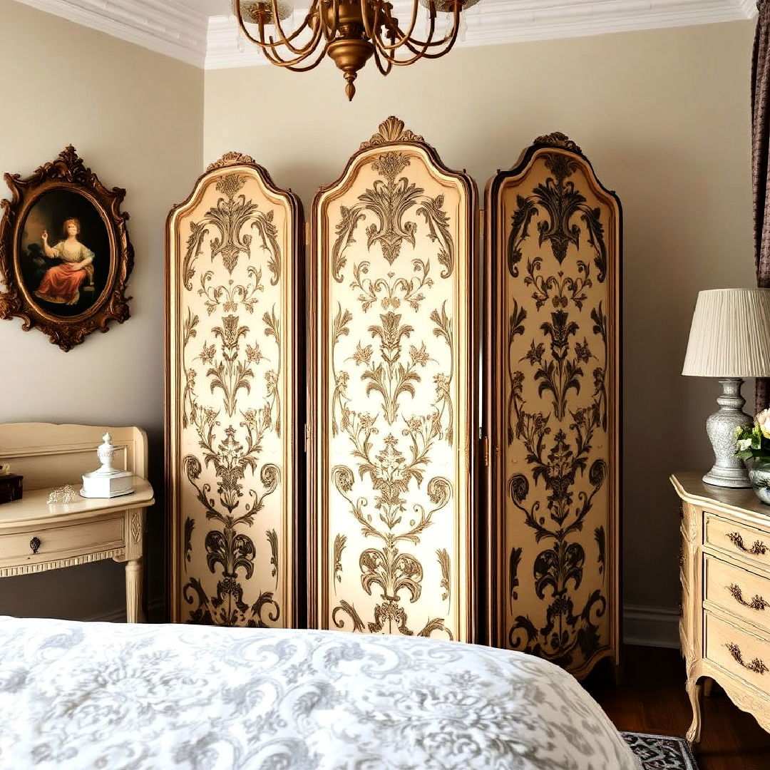 decorative screen for a vintage vibe