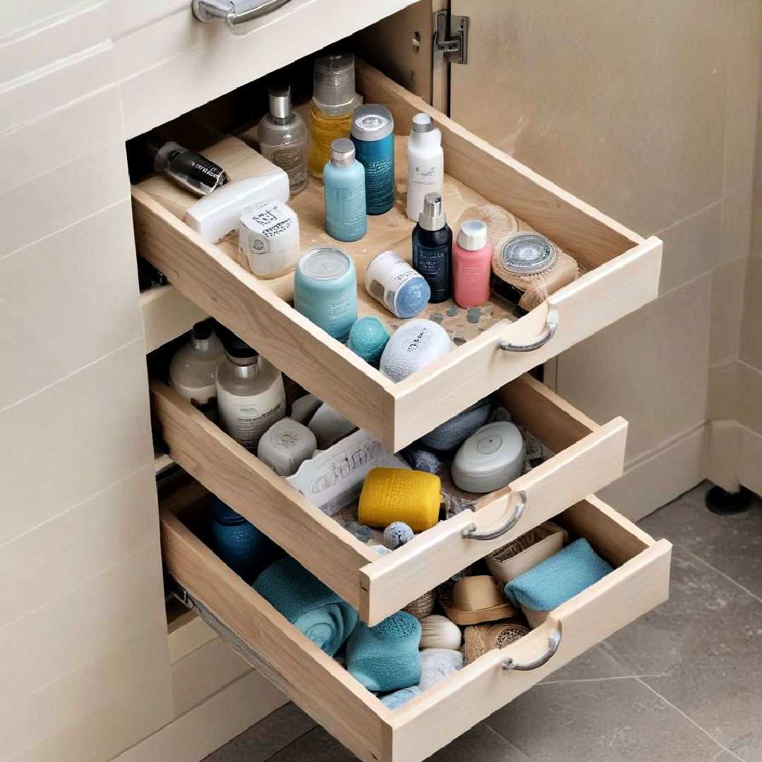 drawer shower organizer
