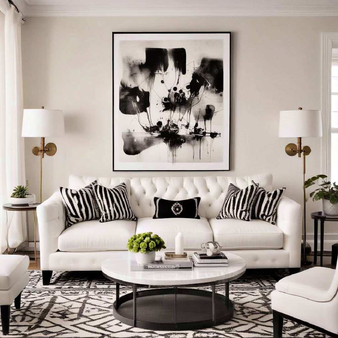 enhance with black and white decor