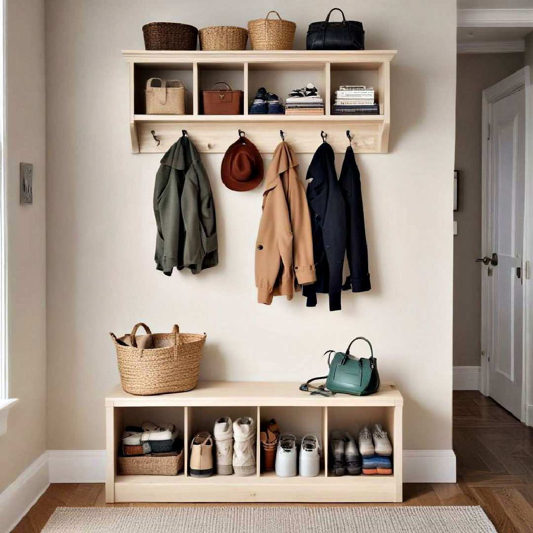 entryway storage coat racks