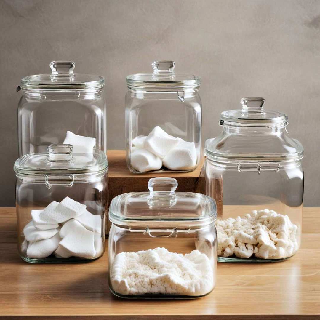 glass containers with lids