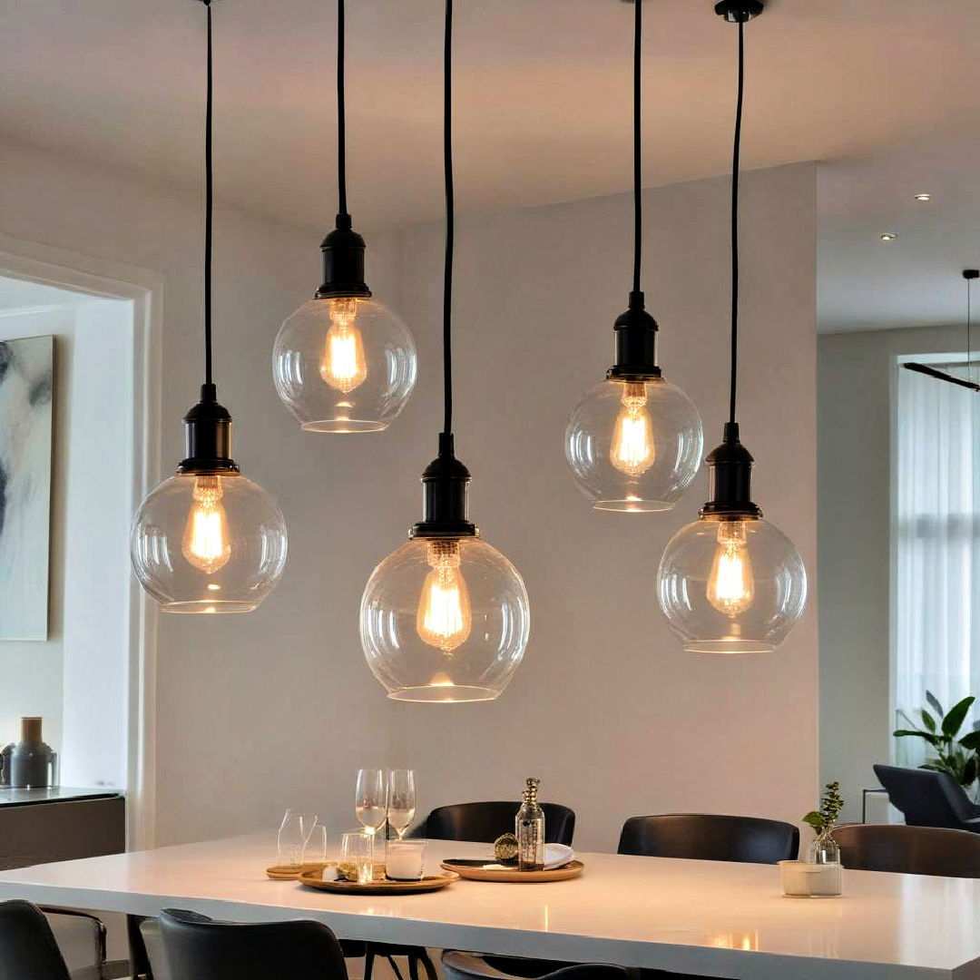 glass pendant lights