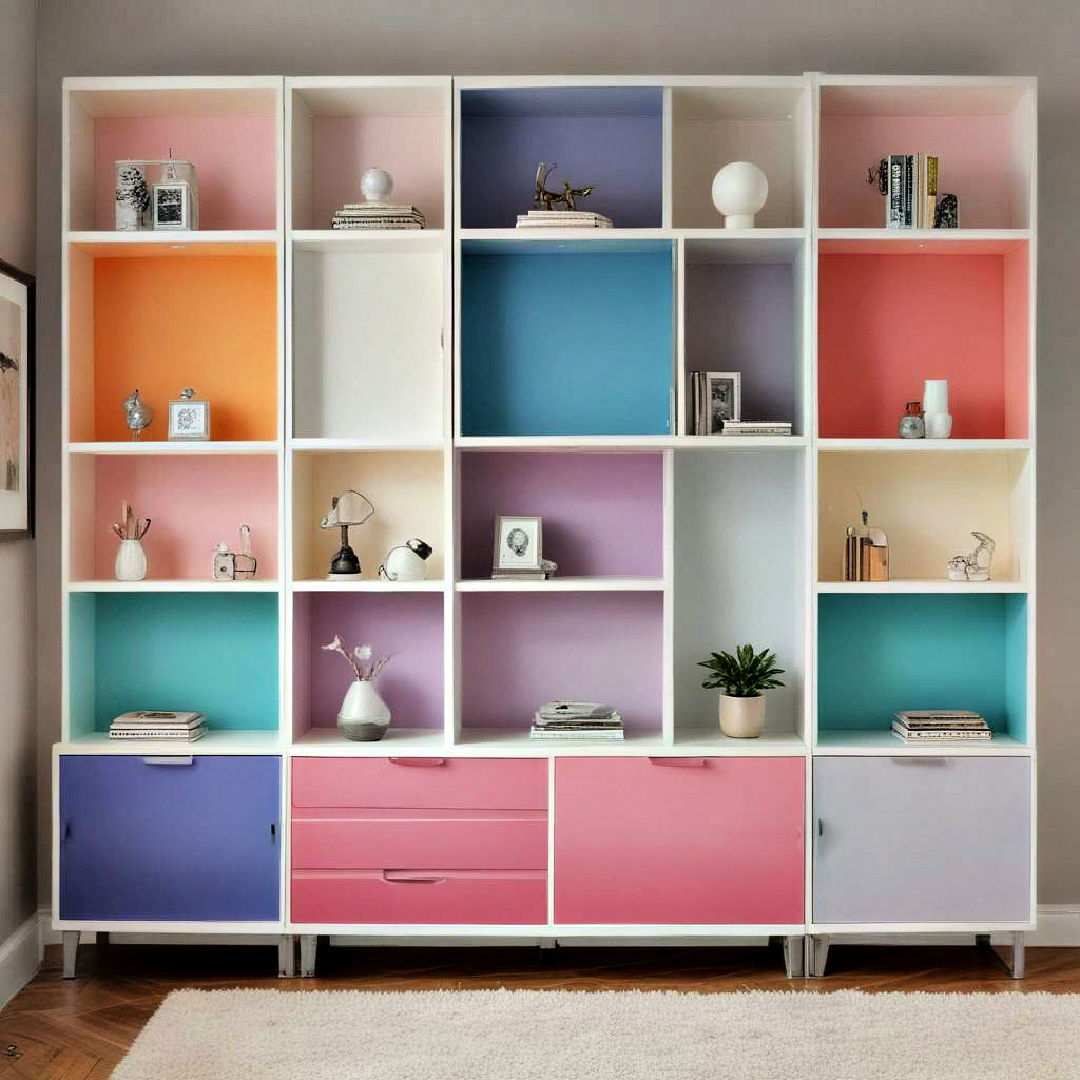 gradient painted wall units