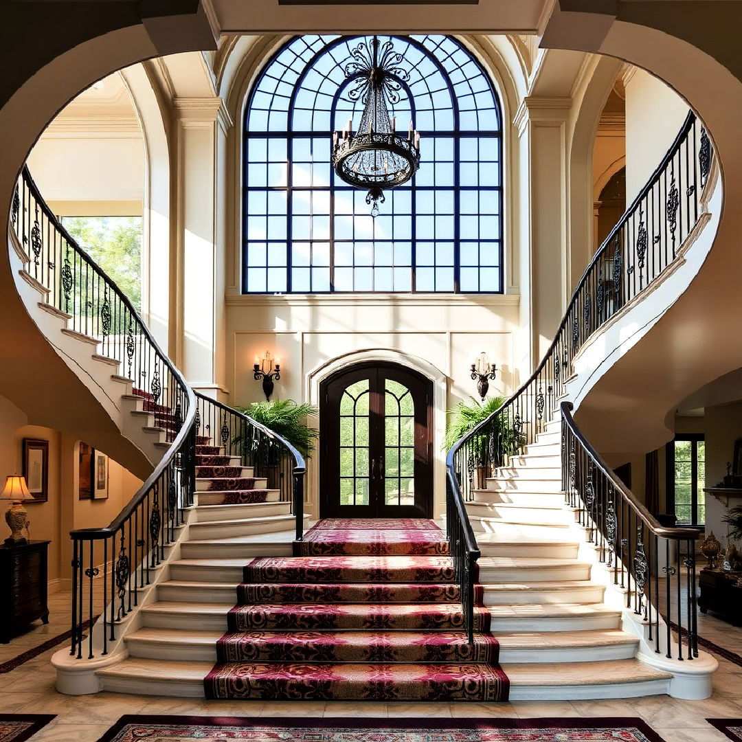 grand staircases for majestic entryways