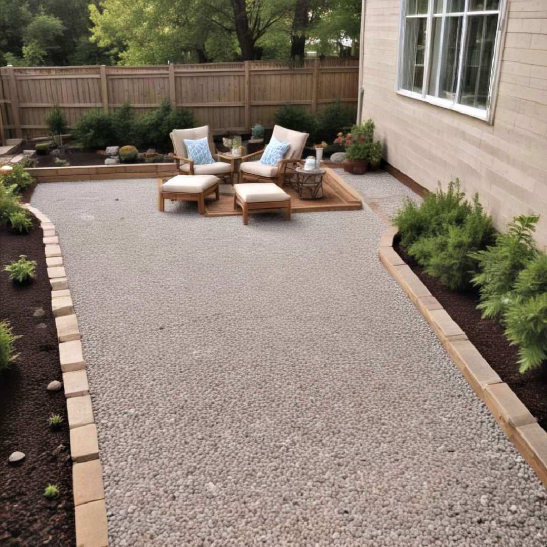 gravel patio