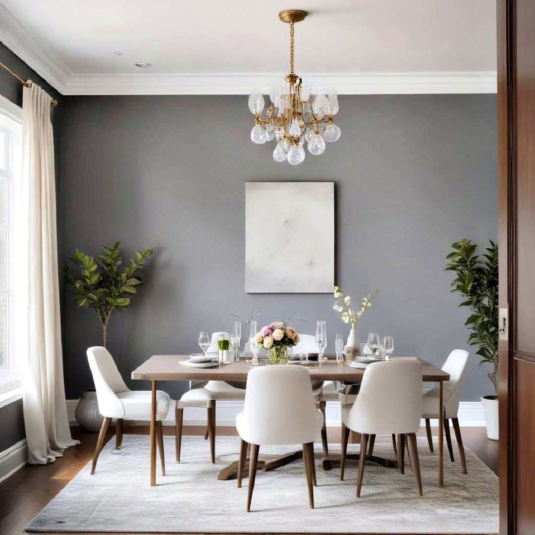 gray accent wall for subtle sophistication