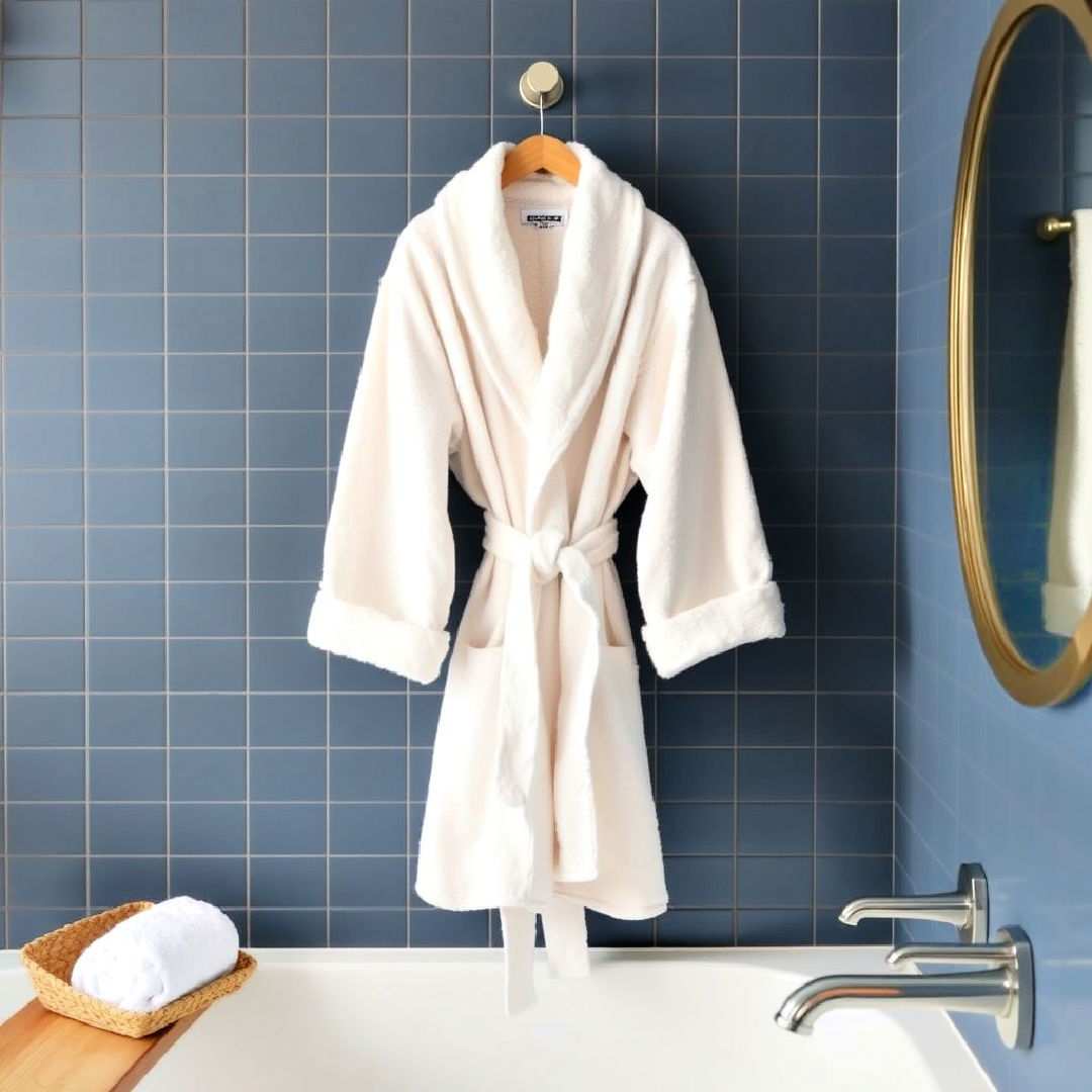 hang luxurious bathrobes