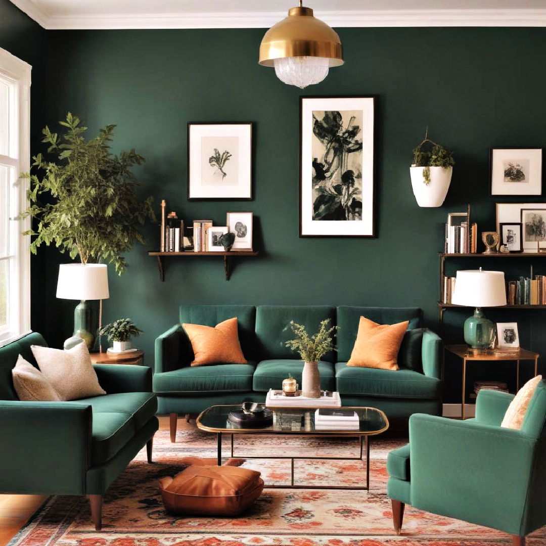 hunter green accents