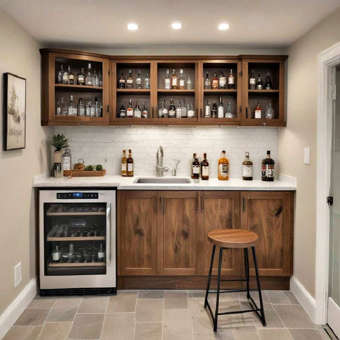 incorporate a compact bar area
