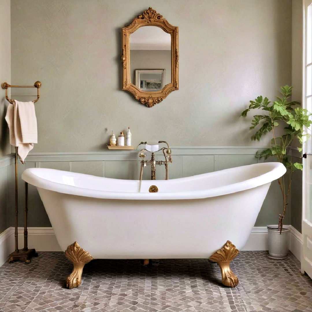 incorporate a vintage style clawfoot tub