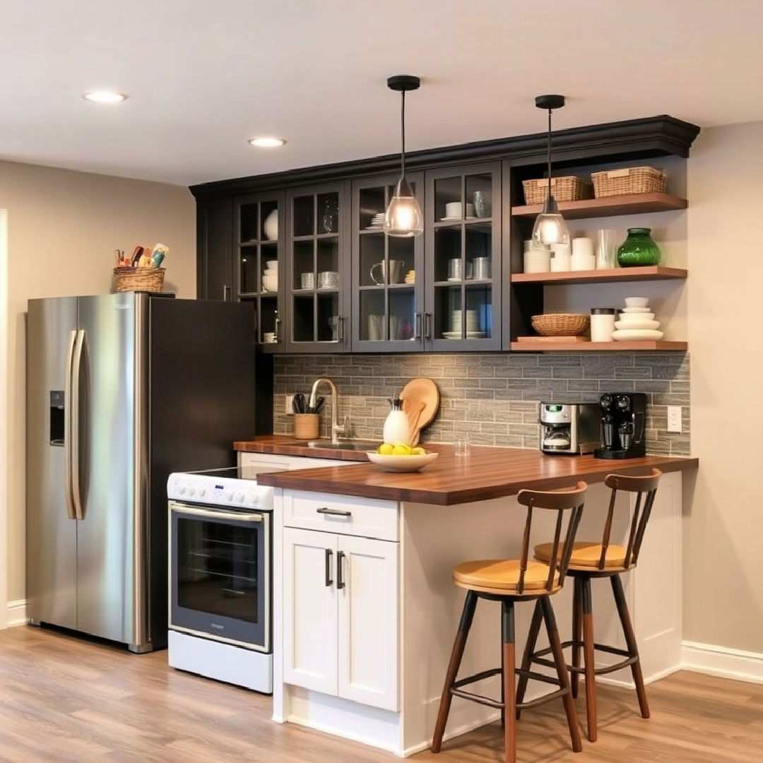 incorporate basement kitchen multi purpose furniture