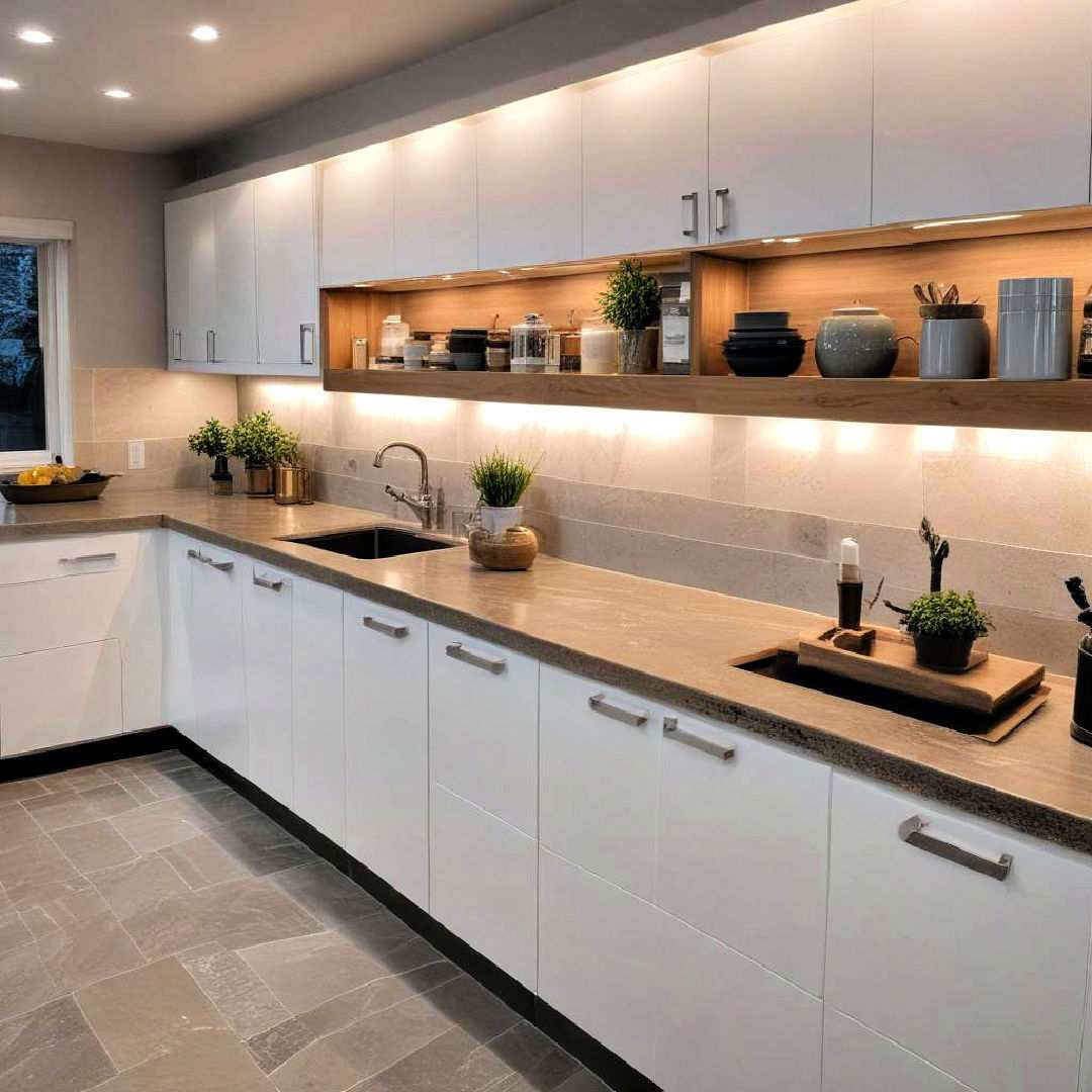 incorporate under cabinet lighting