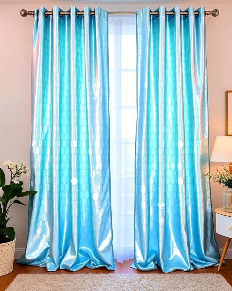 iridescent curtains