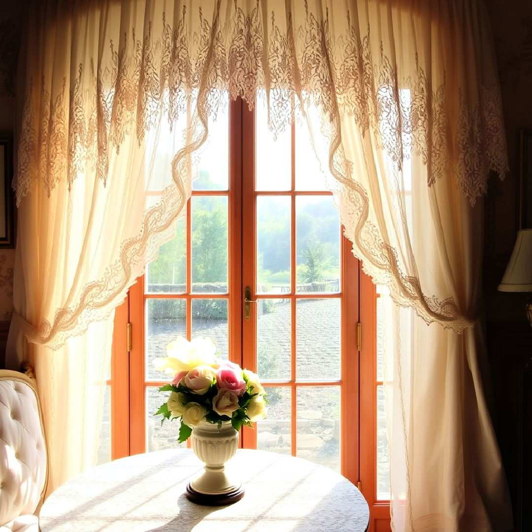 lace accents for delicate touches