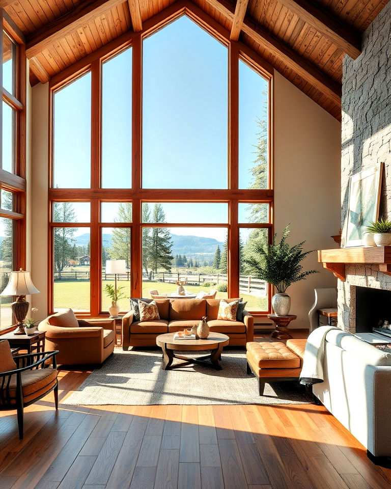 large windows with natural light