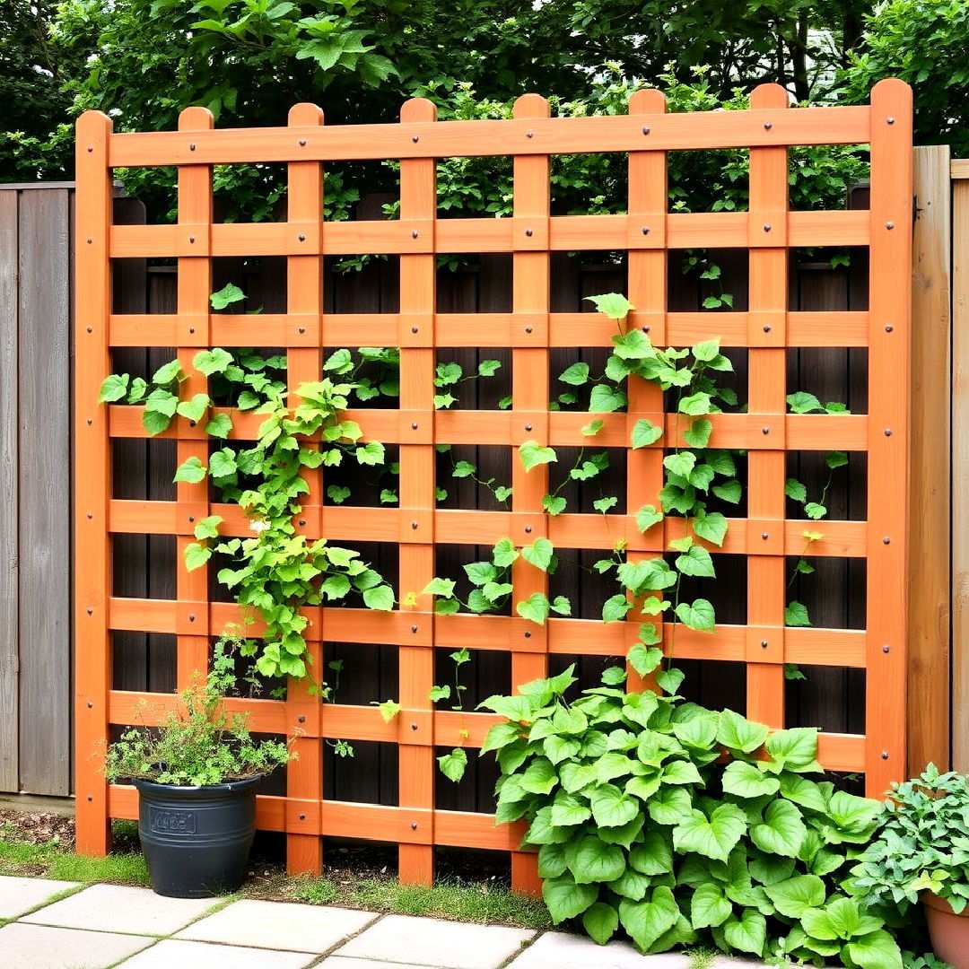 lattice panel trellis for privacy