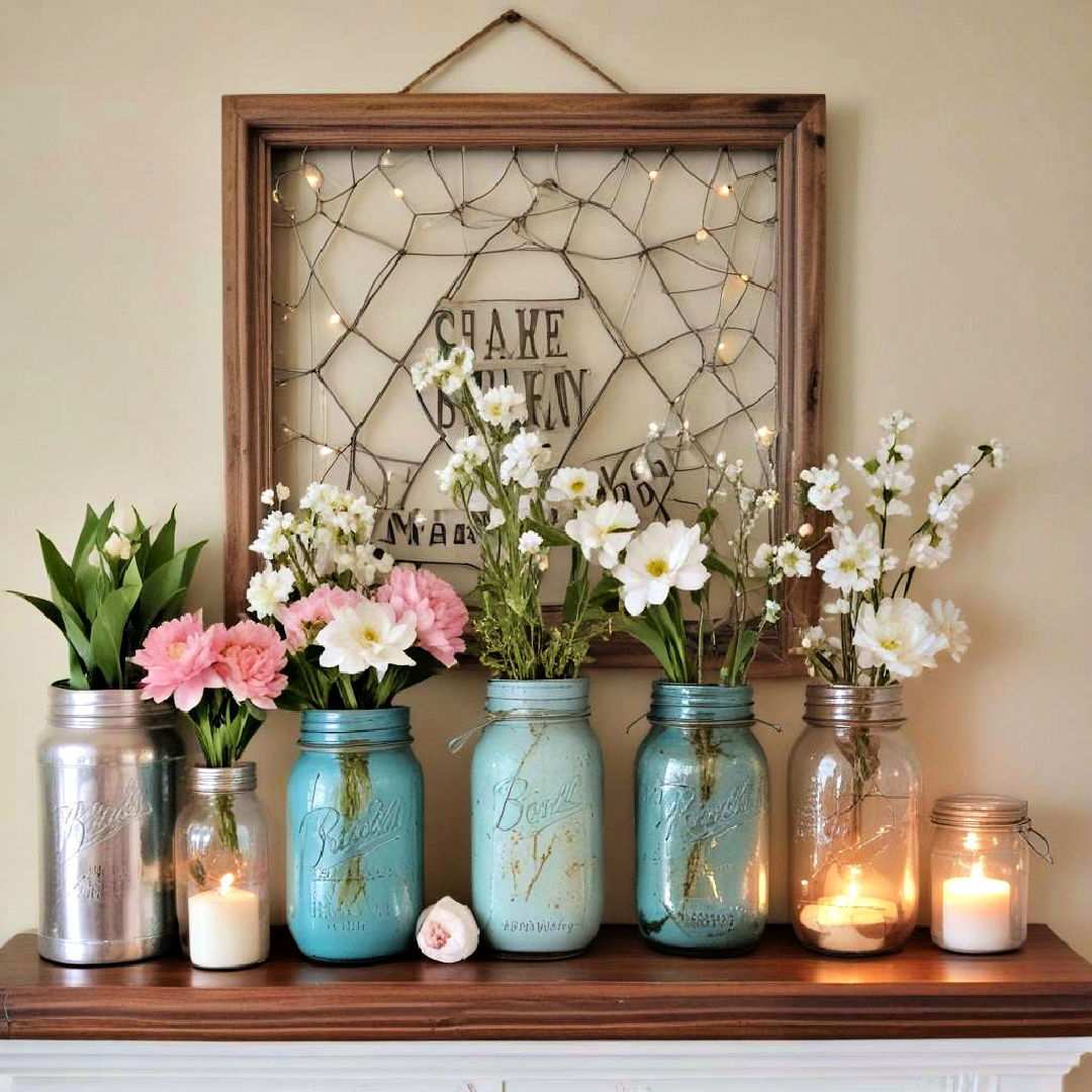 mason jar displays