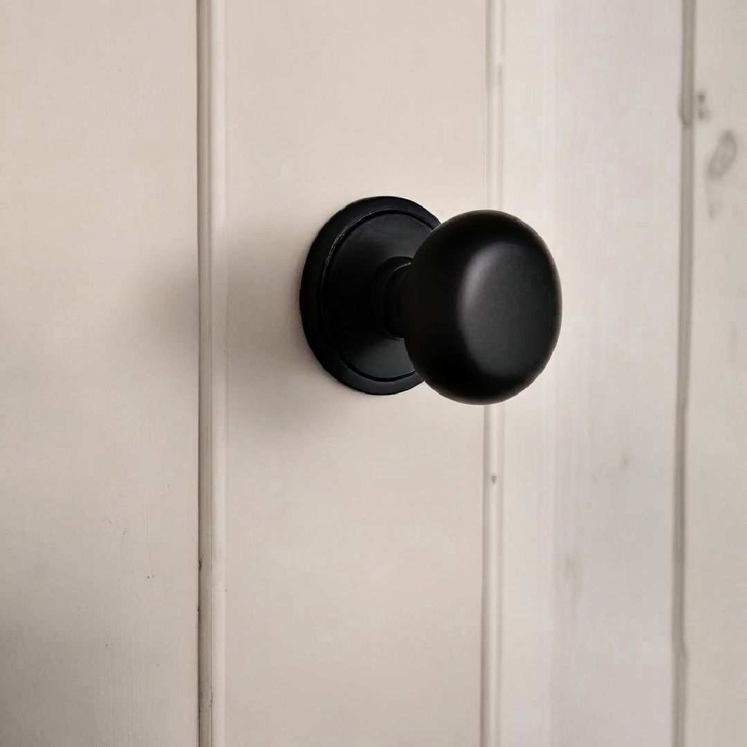 matte black door hardware