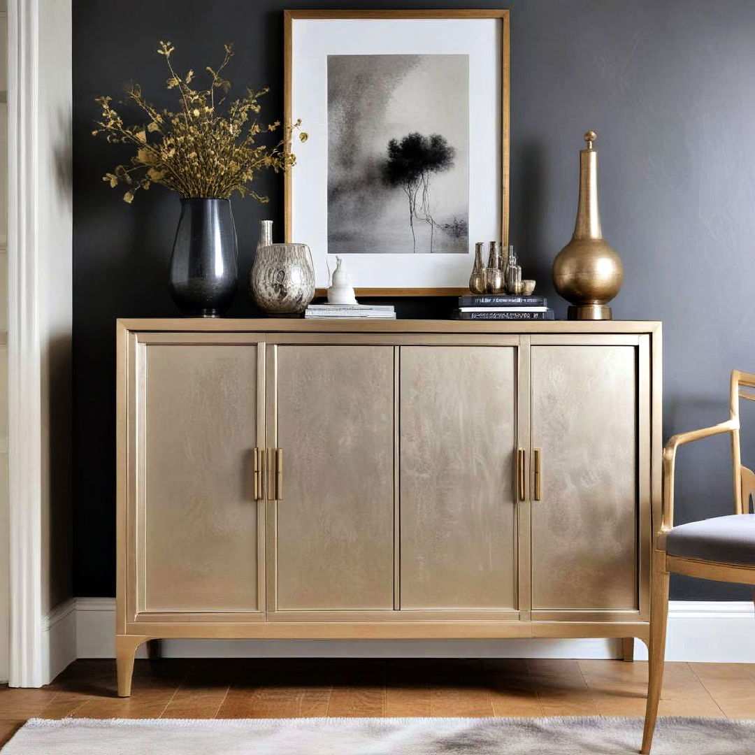 metallic sideboards