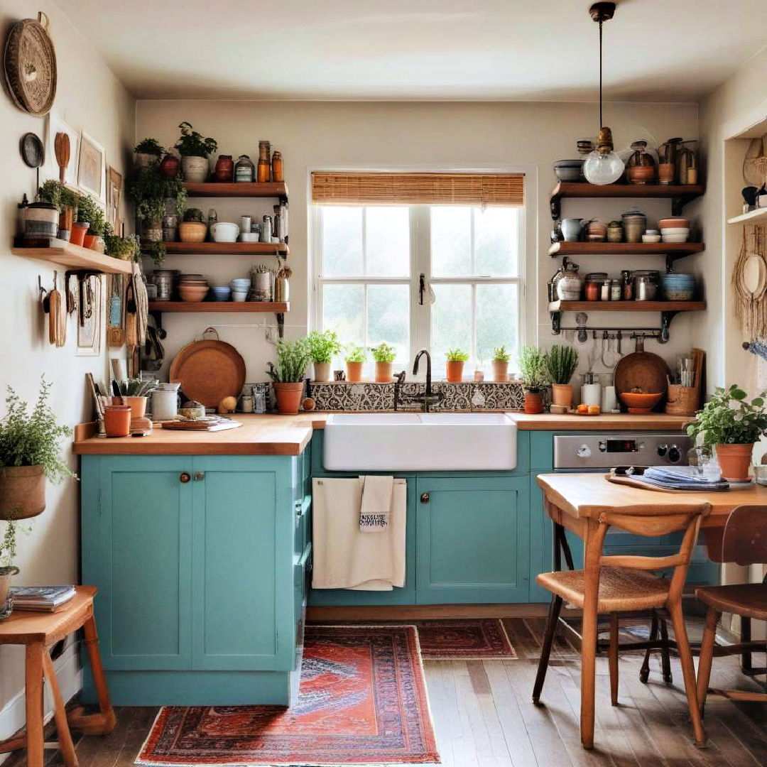 mismatched furniture