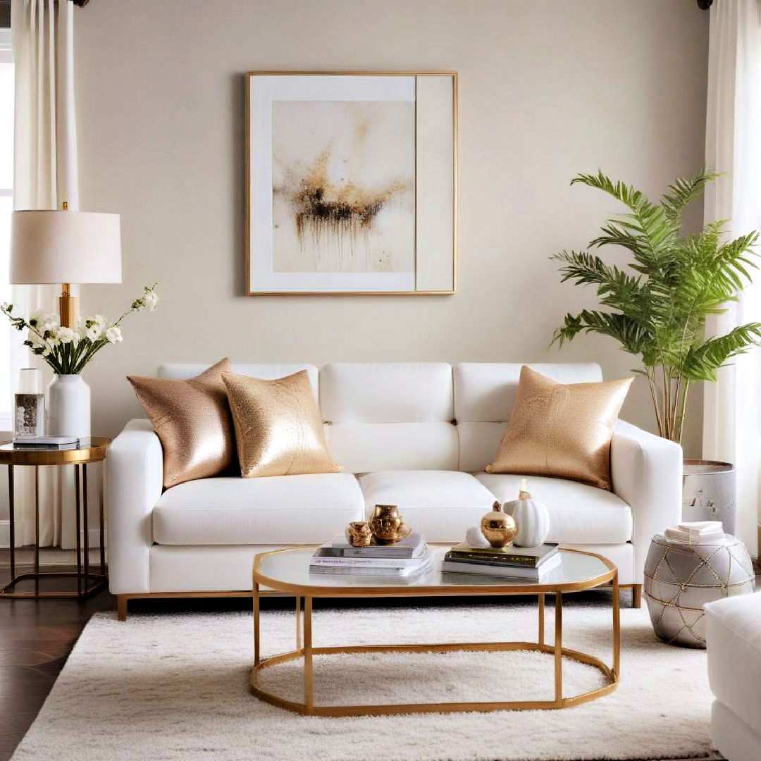 mix with metallic accents