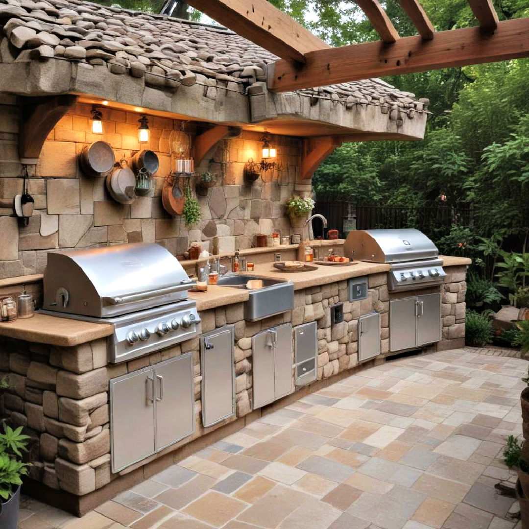 outdoor kitchen