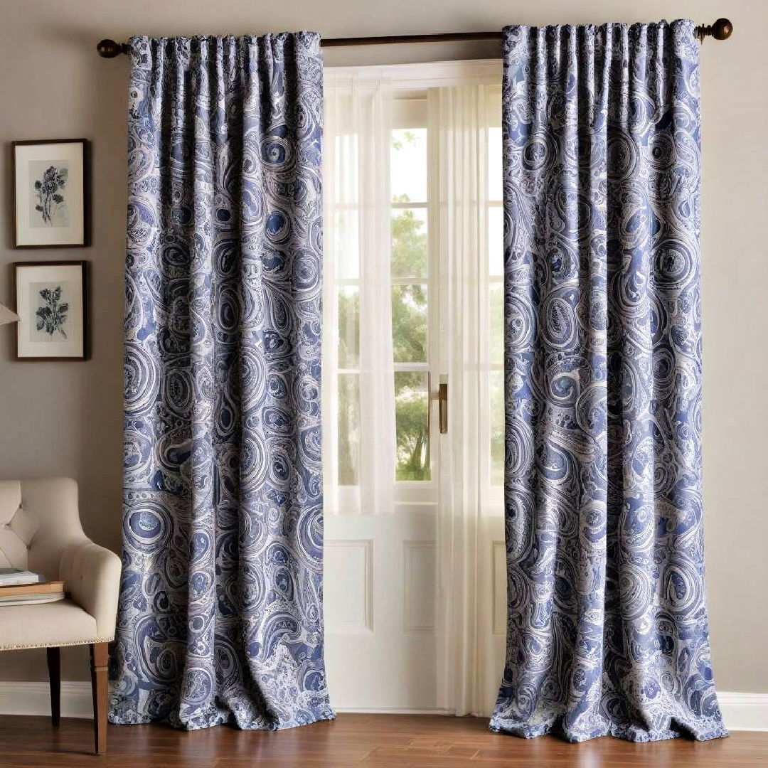paisley curtains