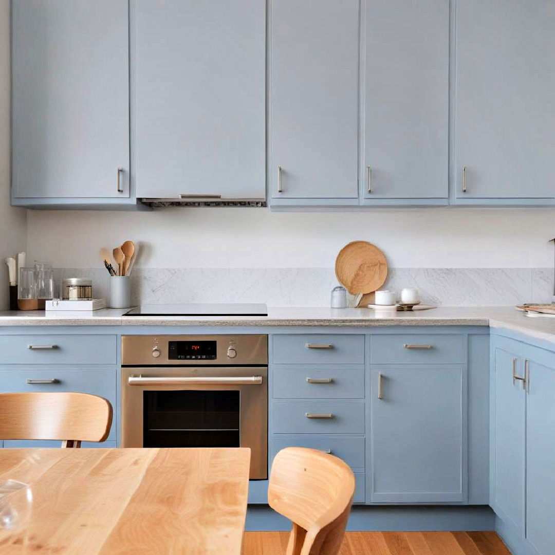 pastel blue and light gray