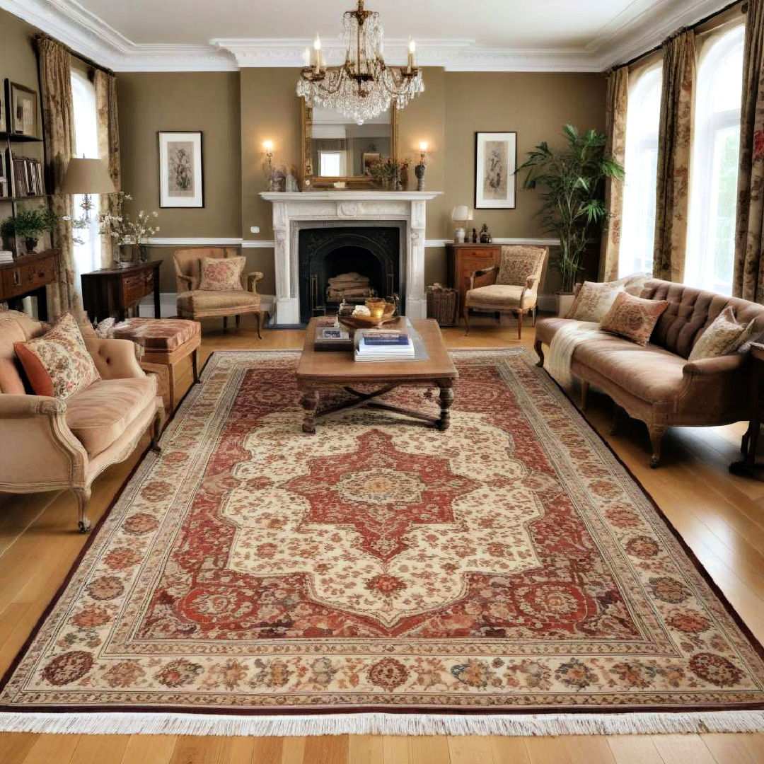 patterned rugs for warmth and texture