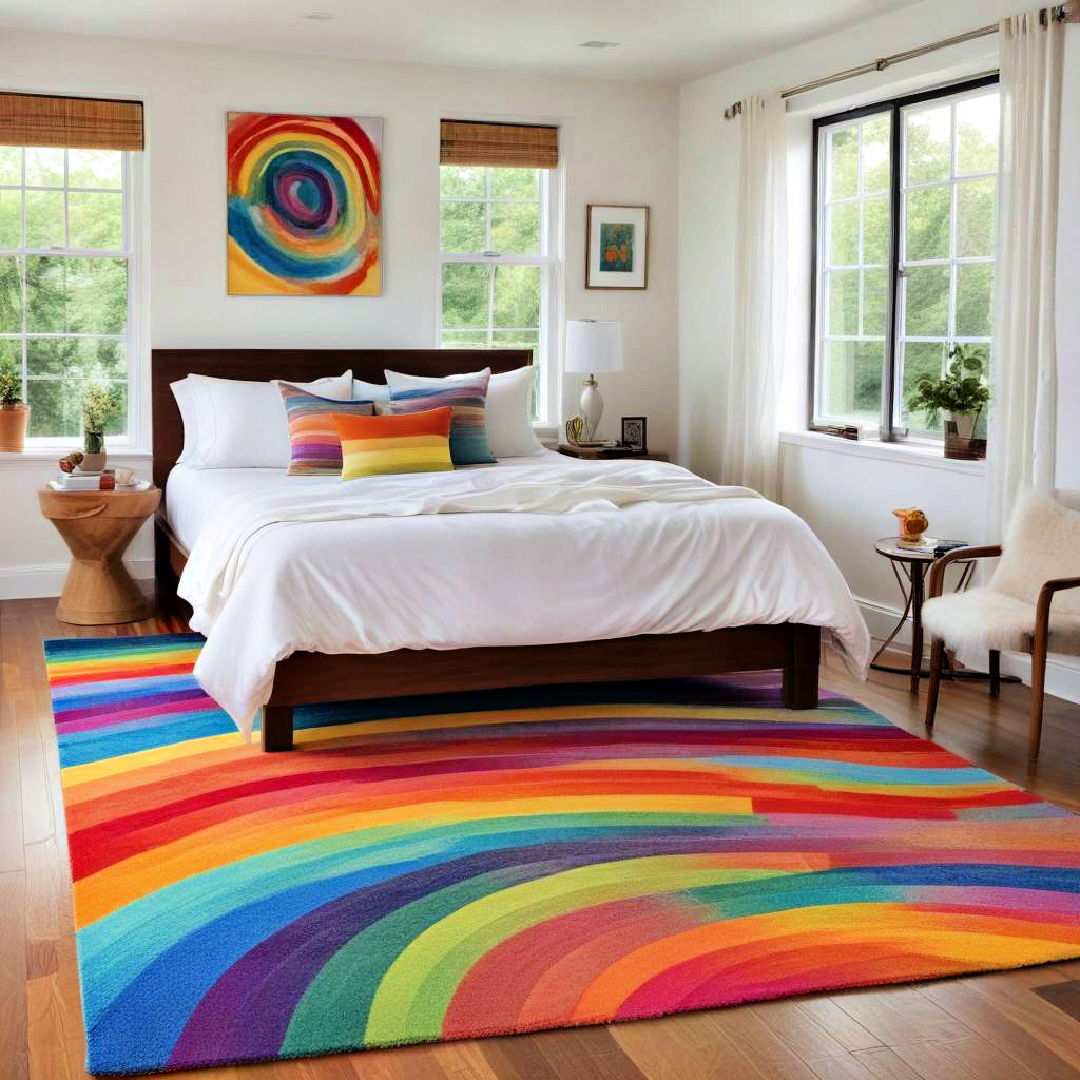rainbow area rug