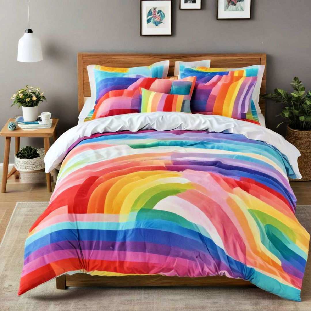 rainbow bedding set