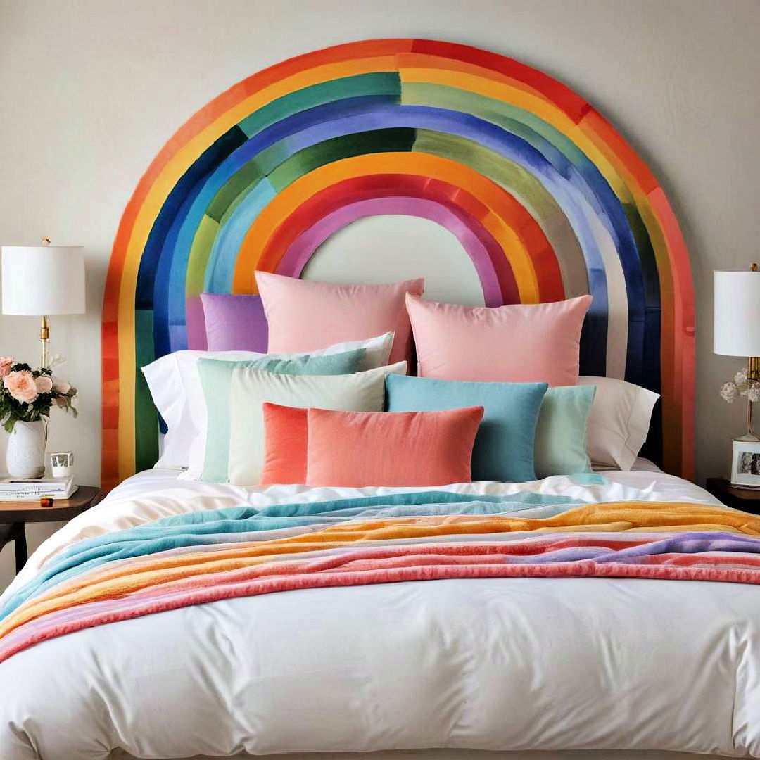 rainbow headboard