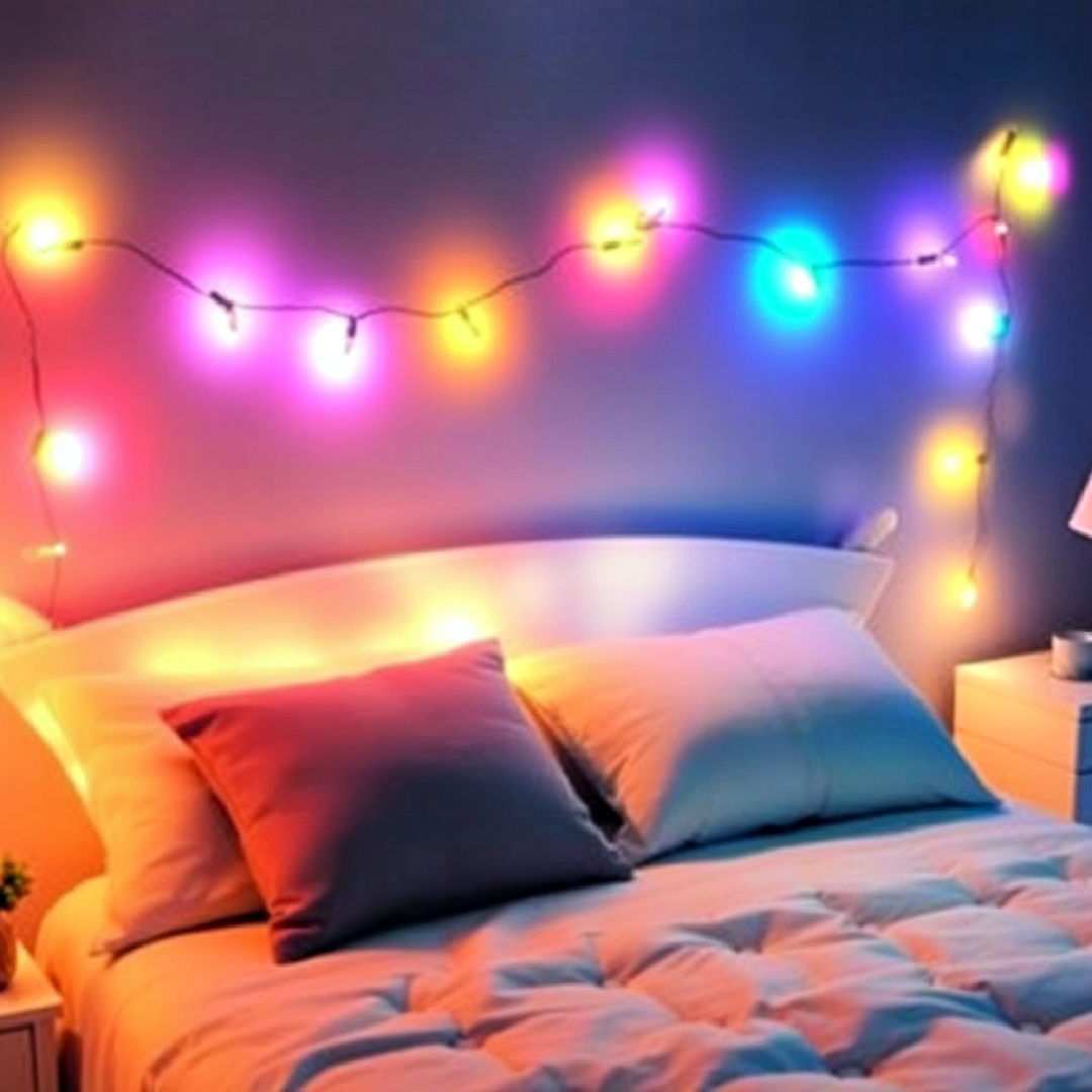 rainbow string lights