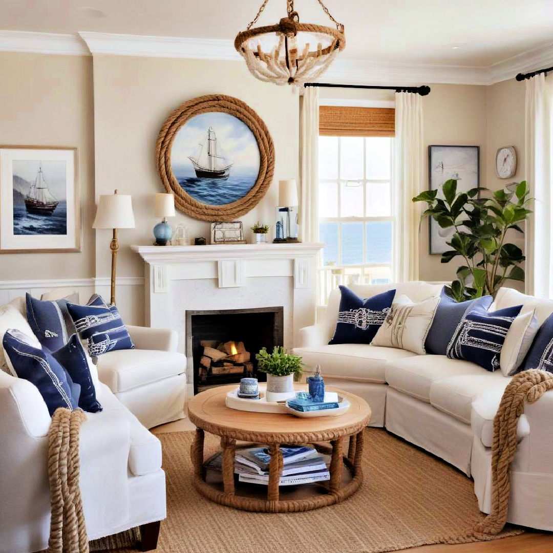 rope accents for a subtle maritime touch