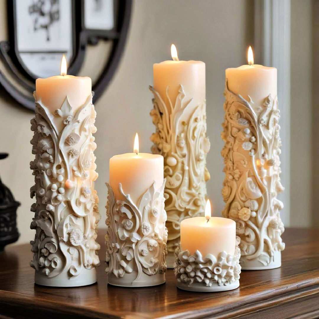 sculpted candles