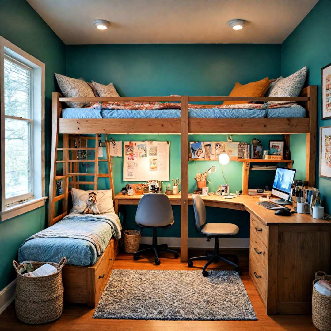 shared workspace bunk room