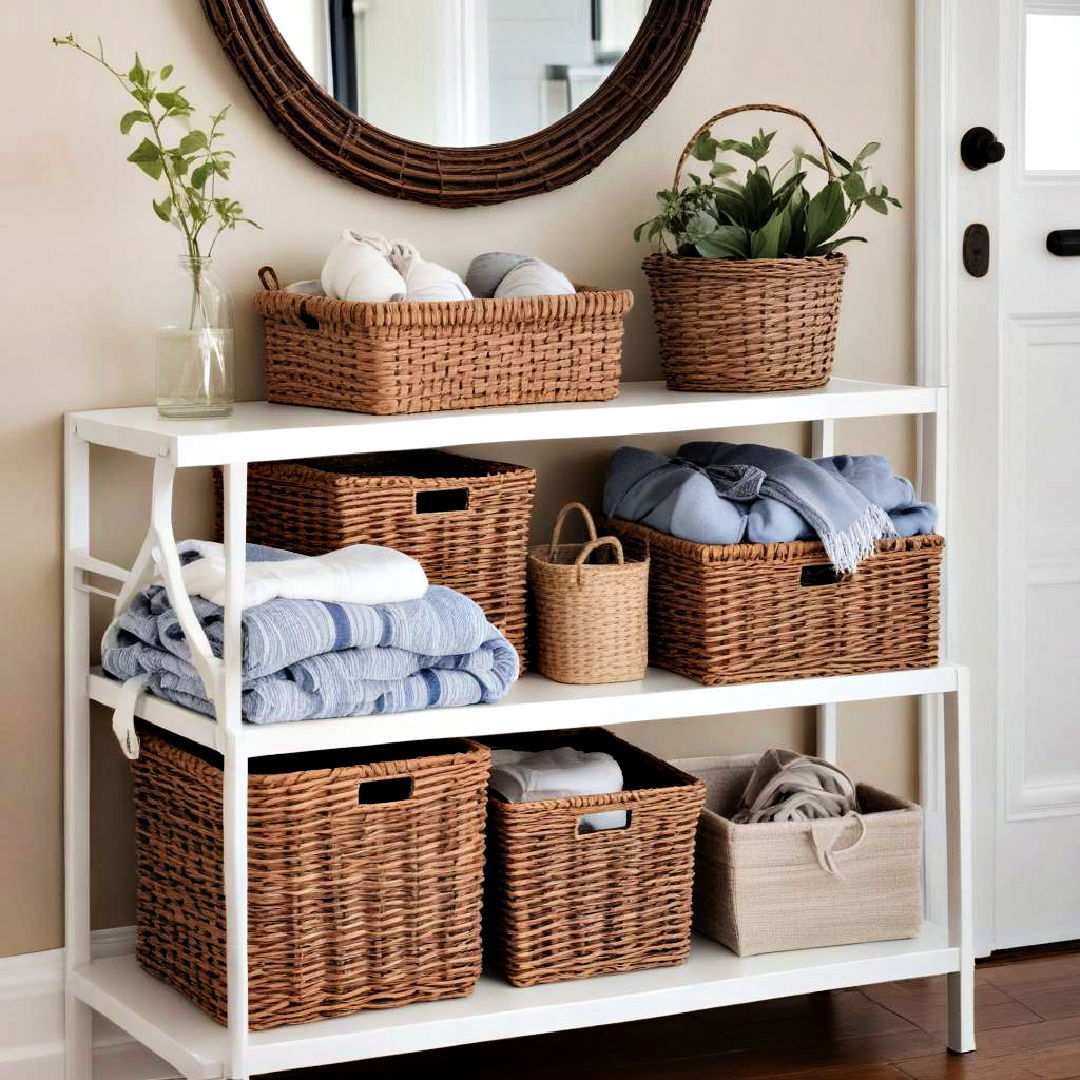 space saving storage baskets
