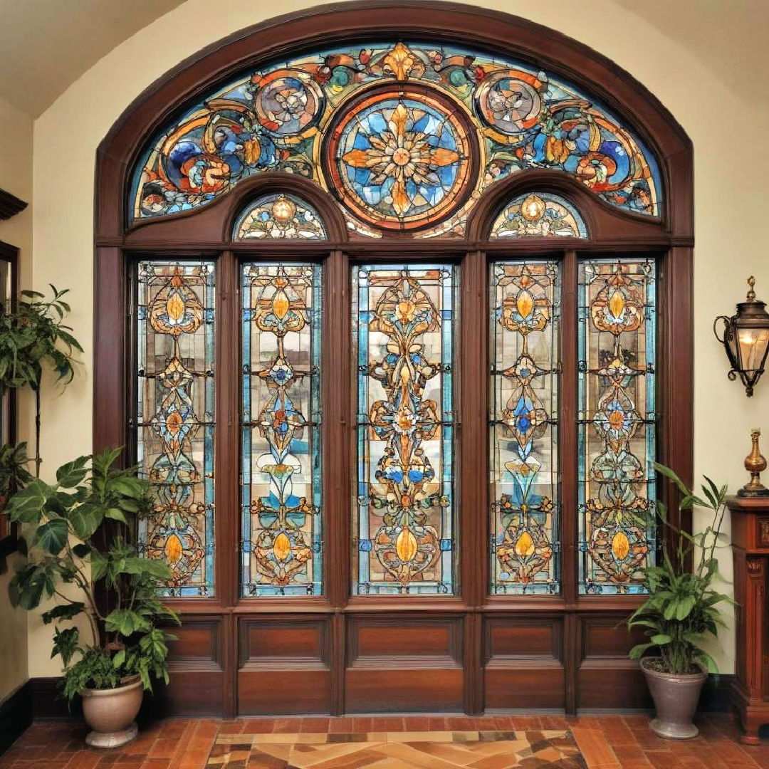 stained glass windows for colorful charm
