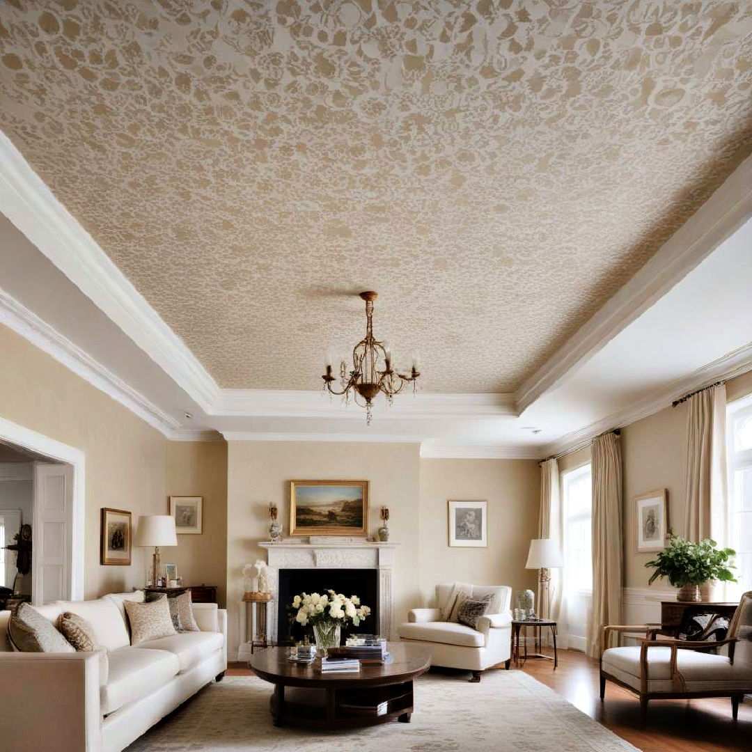 stenciled ceiling